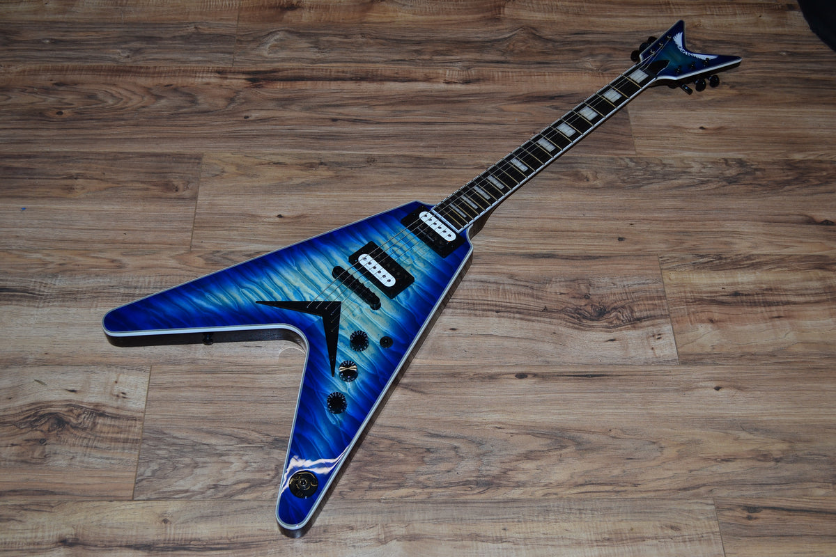 Dean 2020 Select Series Quilted Maple V in Ocean Burst – Carlino