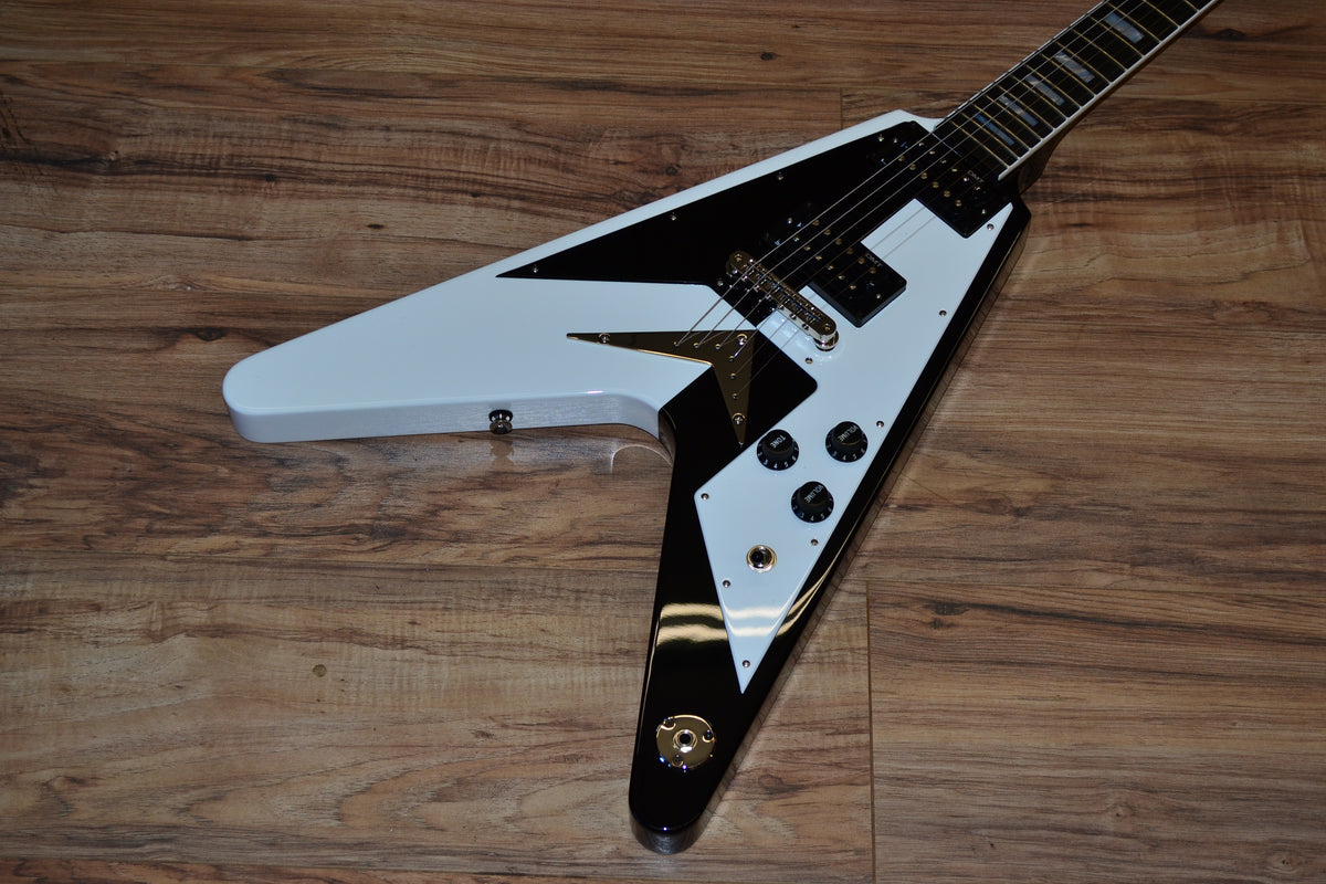 ギター Dean Michael Schenker Signature Retro Dean Guitars Michael Schenker Signature Retro Black & White
