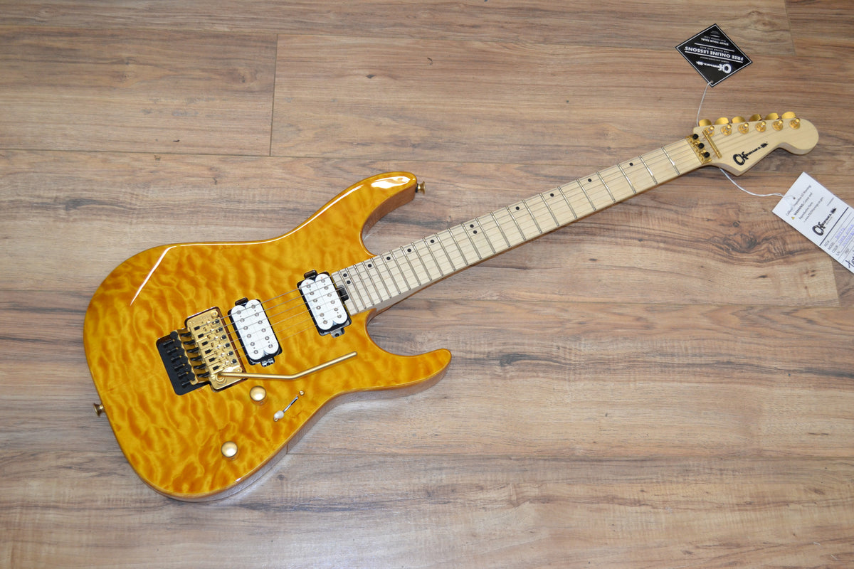 Charvel PRO-MOD DK24 HH FR M MAHOGANY WITH QUILT MAPLE – Carlino Guitars