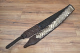 Carlino Custom Anaconda Metal Studded Brown Leather Strap