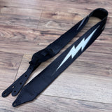Carlino Ace Frehley lightening bolt strap black with silver bolt