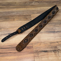 Carlino Orianthi Boson Leather Amber Concho Guitar strap