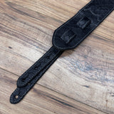 Carlino Ace Lightening Bolt Strap black scale leather