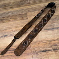 Carlino Orianthi Boson Leather Amber Concho Guitar strap