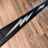 Carlino Ace Frehley lightening bolt strap black with silver bolt