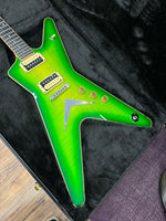 Dean USA custom shop ML in lizardburst flametop with matching headstock