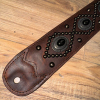 Carlino Orianthi Dark Ranch Leather Black Onyx Strap