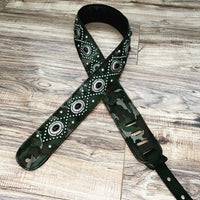 Carlino Orianthi Army Camo leather Strap with Onyx conchos