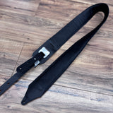 Carlino Ace Lightening Bolt strap Silver Croc with black leather bolt