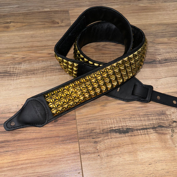 Carlino signature Joel Hoekstra Gold Pyramid Stage Strap