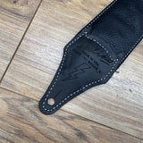 Carlino Ace silver leather lightening bolt strap