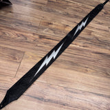 Carlino Ace Lightening Bolt Strap black scale leather