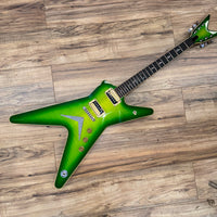 Dean USA custom shop ML in lizardburst flametop with matching headstock