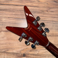 Dean USA custom shop ML in lizardburst flametop with matching headstock