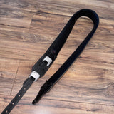 Carlino Ace silver leather lightening bolt strap