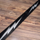 Carlino Ace Lightening Bolt Strap black scale leather