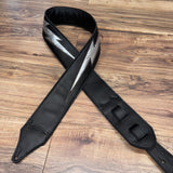 Carlino Ace Frehley lightening bolt strap black with silver bolt