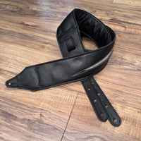 Carlino Ace Frehley lightening bolt strap black with silver bolt