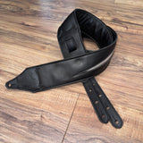 Carlino Ace Frehley lightening bolt strap black with silver bolt