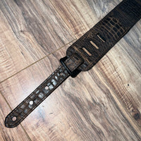 Carlino Orianthi Turquoise Copper Studded Gator Leather strap