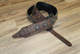Carlino Ditressed Bison Parachute Swirl Strap