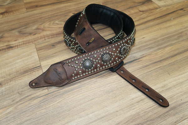 Carlino Ditressed Bison Parachute Swirl Strap