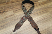 Carlino Ditressed Bison Parachute Swirl Strap