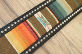 Carlino Custom Santa Fe Black Leather Guitar Strap