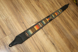 Carlino Custom Santa Fe Black Leather Guitar Strap
