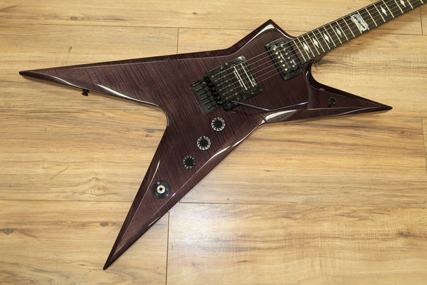 Dean USA Dime Stealth Trans Black Flame