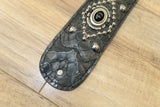 Carlino Orianthi Black Onyx Strap 2023 - black fish leather scale