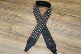 Carlino Rail Stud Pyramid Strap 2023 - Black Leather