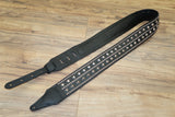 Carlino Rail Stud Pyramid Strap 2023 - Black Leather