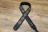 Carlino Orianthi Black Onyx  Studded Signature Guitar Strap