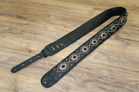 Carlino Orianthi Black Onyx  Studded Signature Guitar Strap