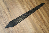 Carlino Custom Black Flat Stud Black Leather Metal Man Guitar Strap