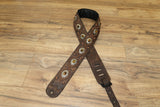 Carlino Orianthi Model Gator Tiger Eye Copper Studded Guitar Strap