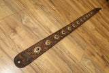 Carlino Orianthi Model Gator Tiger Eye Copper Studded Guitar Strap