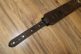 Carlino Orianthi Model Gator Tiger Eye Copper Studded Guitar Strap