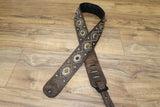 Carlino Orianthi Model Gator Tiger Eye Satin Nickel Guitar Strap