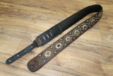 Carlino Orianthi Model Gator Tiger Eye Satin Nickel Guitar Strap