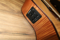 Luna High Tide HT EXM Nylon String Acoustic/ electric guitar