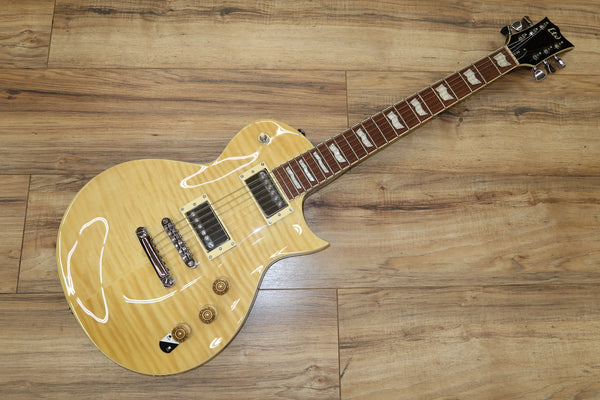 ESP LTD EC 256 FM in Vintage Natural Flame top