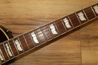 ESP LTD EC 256 FM in Dark Brown Sunburst Flame top