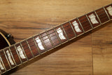 ESP LTD EC 256 FM in Dark Brown Sunburst Flame top