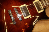 ESP LTD EC 256 FM in Dark Brown Sunburst Flame top