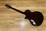 ESP LTD EC 256 FM in Dark Brown Sunburst Flame top