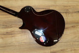 ESP LTD EC 256 FM in Dark Brown Sunburst Flame top
