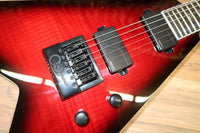 Dean Vengeance V Evertune, Black Cherry burst Flametop