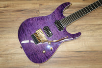 Jackson SLQ2 Mahog Soloist Pro, trans purple quilt